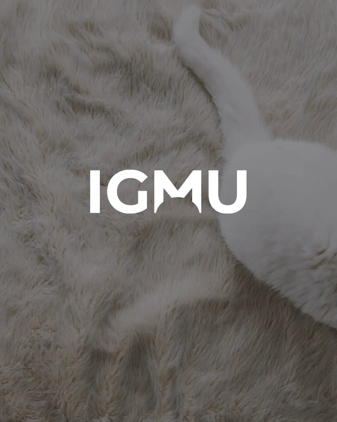 igmu-logo igmu logo i hvid med kat i baggrunden